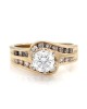 Round Diamond Engagement Ring in Gold